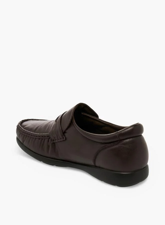 Pinosos BROWN Men Slip-On Genuine Leather Loafers for Men | Best Price UAE