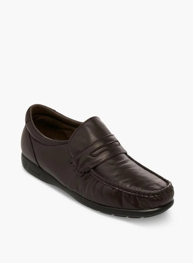 بينوسوس Men Slip-On Genuine Leather Loafers