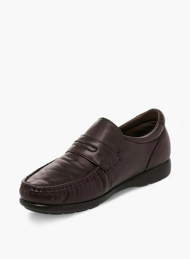 Pinosos BROWN Men Slip-On Genuine Leather Loafers for Men | Best Price UAE