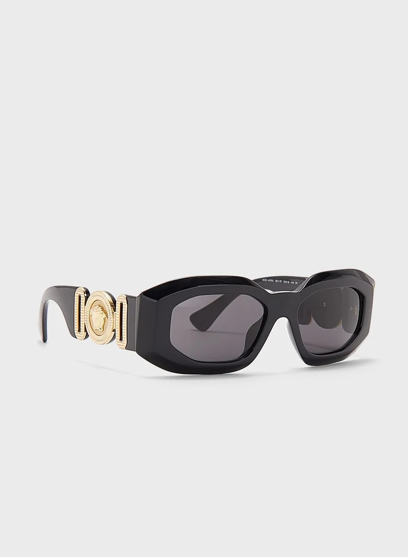 VERSACE 0Ve4425U Hexagonal Sunglasses