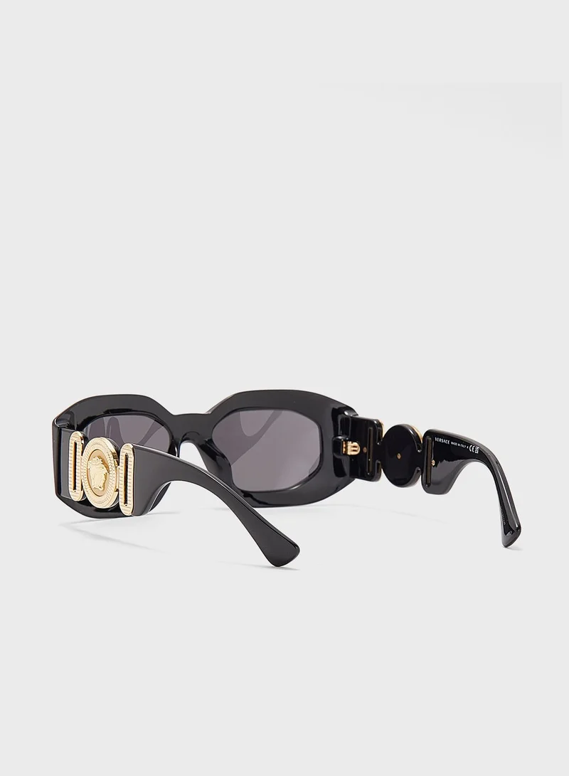VERSACE 0Ve4425U Hexagonal Sunglasses