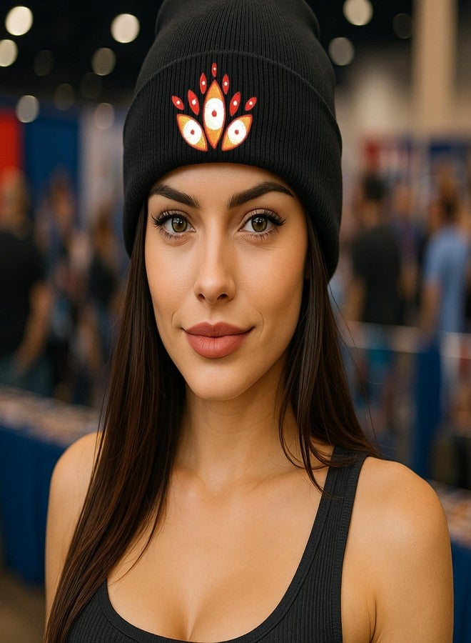 ASVP Shop Amphibia Darcy Embroidered Beanie Black - Image 2