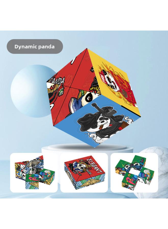Children's Educational Toys Gift Three-dimensional Magic Cube Decompression Artifact 3d Unlimited Magic Cube Stall Stall