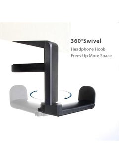 FYLX Linjie Headph Stand Hanger Headph Hook Holder with Adjustable Rotating Arm Clamp Cable Organizer Universal Stand for Gaming Headset Universal Bracket  - Image 3