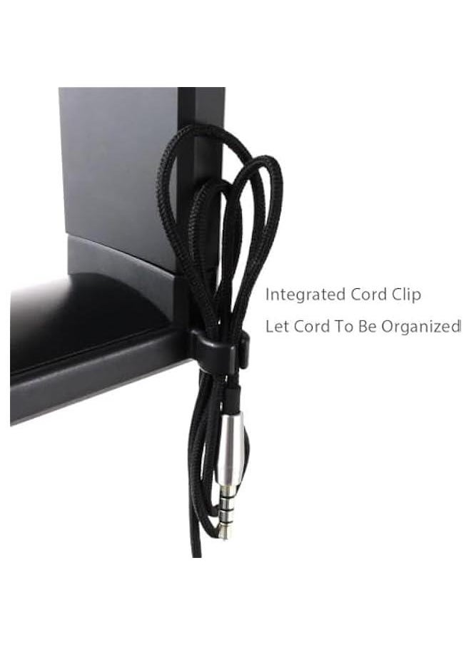 FYLX Linjie Headph Stand Hanger Headph Hook Holder with Adjustable Rotating Arm Clamp Cable Organizer Universal Stand for Gaming Headset Universal Bracket  - Image 5