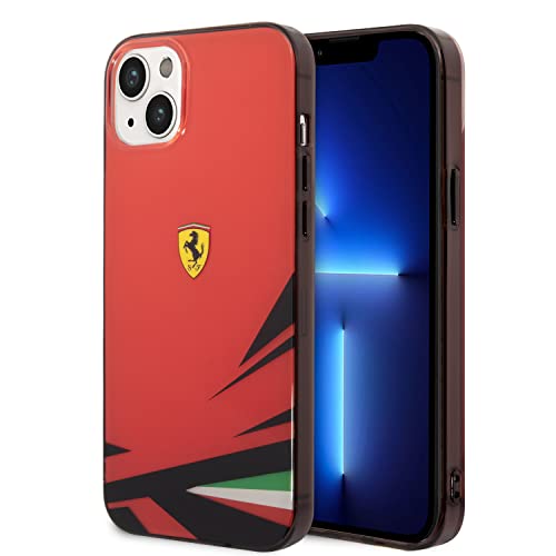 CG MOBILE Ferrari Phone Case [Official Licensed] Double Layer Print PC/TPU Case Protective Case/Cover Compatible with iPhone 14 Plus (6.7-Inch) 2022 - Red - Image 1