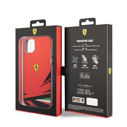 CG MOBILE Ferrari Phone Case [Official Licensed] Double Layer Print PC/TPU Case Protective Case/Cover Compatible with iPhone 14 Plus (6.7-Inch) 2022 - Red - Image 5