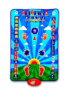 DIGI CORE Ramadan Mat Kids Educational Prayer Mat For Kids, Prayer Rug Electronic Prayer Mat With Worship Step Guide For Kids Toddlers 7 Speaking Languages And 36 Active Touch Sensitive Keys Kids Mat  - Image 1