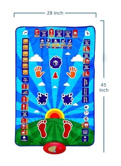 DIGI CORE Ramadan Mat Kids Educational Prayer Mat For Kids, Prayer Rug Electronic Prayer Mat With Worship Step Guide For Kids Toddlers 7 Speaking Languages And 36 Active Touch Sensitive Keys Kids Mat  - Image 2
