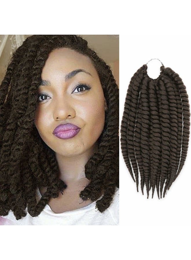 AU-THEN-TIC 6 Packs 12 Inch 2X Jumbo Senegalese Twist Crochet Braid Hair Havana Twist Crochet Hair Havana Mambo Twist Crochet Braids Hair Extensions, (6-PACK, 4) - Image 1