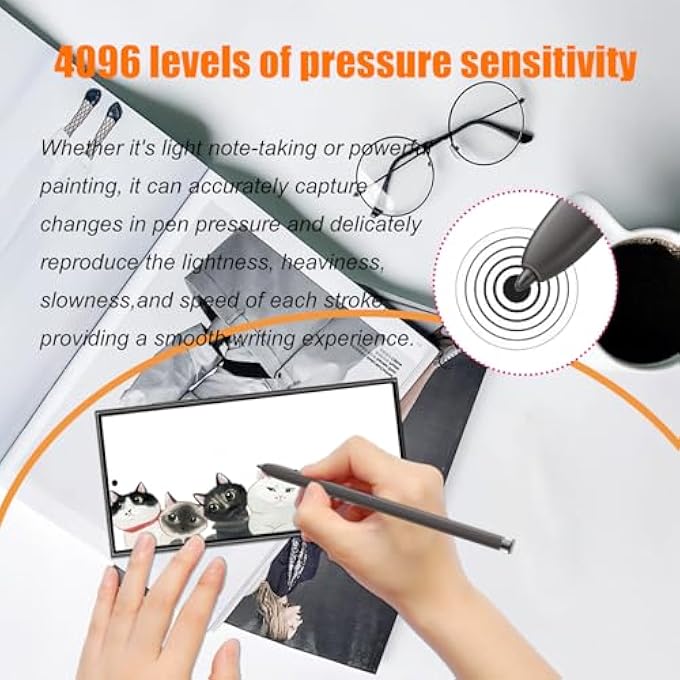 rayihni GALAXY S24 ULTRA S PEN REPLACEMENT (NOBLUETOOTH) FOR SAMSUNG GALAXY S24 ULTRA S PEN STYLUS COMPATIBLE WITH SAMSUNG GALAXY S24 ULTRA,BLACK - Image 3