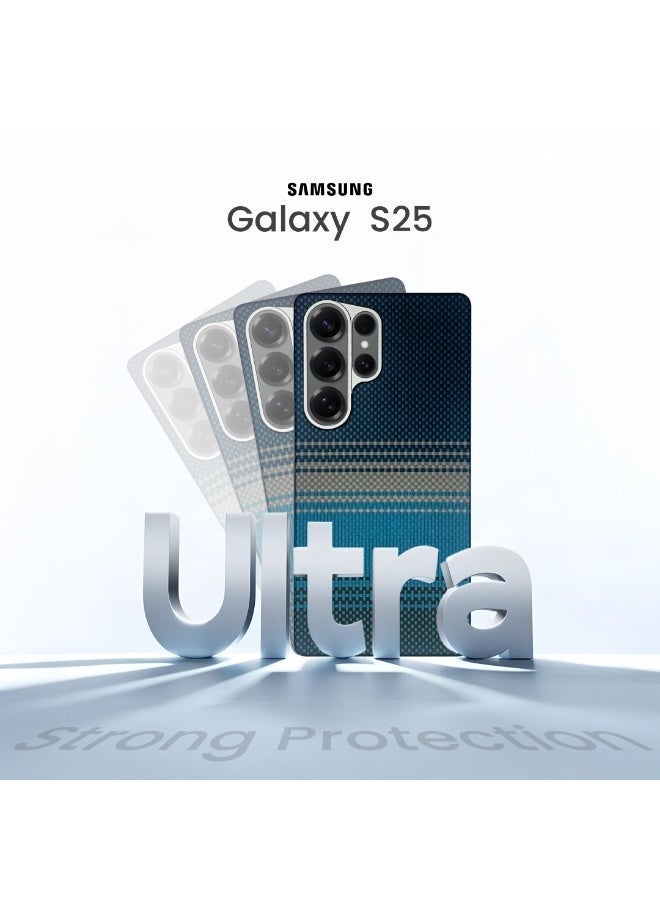 AZTECH Premium Kevlar Case for Samsung Galaxy S25 Ultra 5G Magnetic Slim Protective Cover DuPont™ Kevlar 600D Aramid Fiber Ultra Thin 0.85mm Camera Lens Guard Moonrise - Image 3