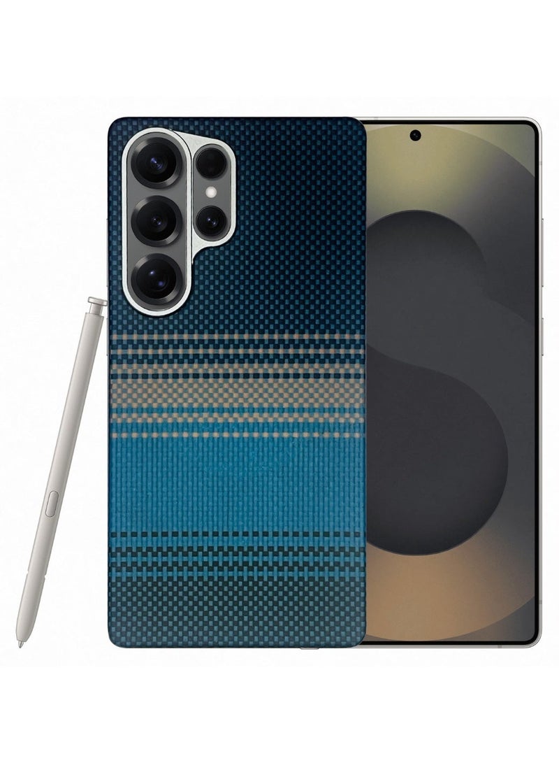 AZTECH Premium Kevlar Case for Samsung Galaxy S25 Ultra 5G Magnetic Slim Protective Cover DuPont™ Kevlar 600D Aramid Fiber Ultra Thin 0.85mm Camera Lens Guard Moonrise - Image 1