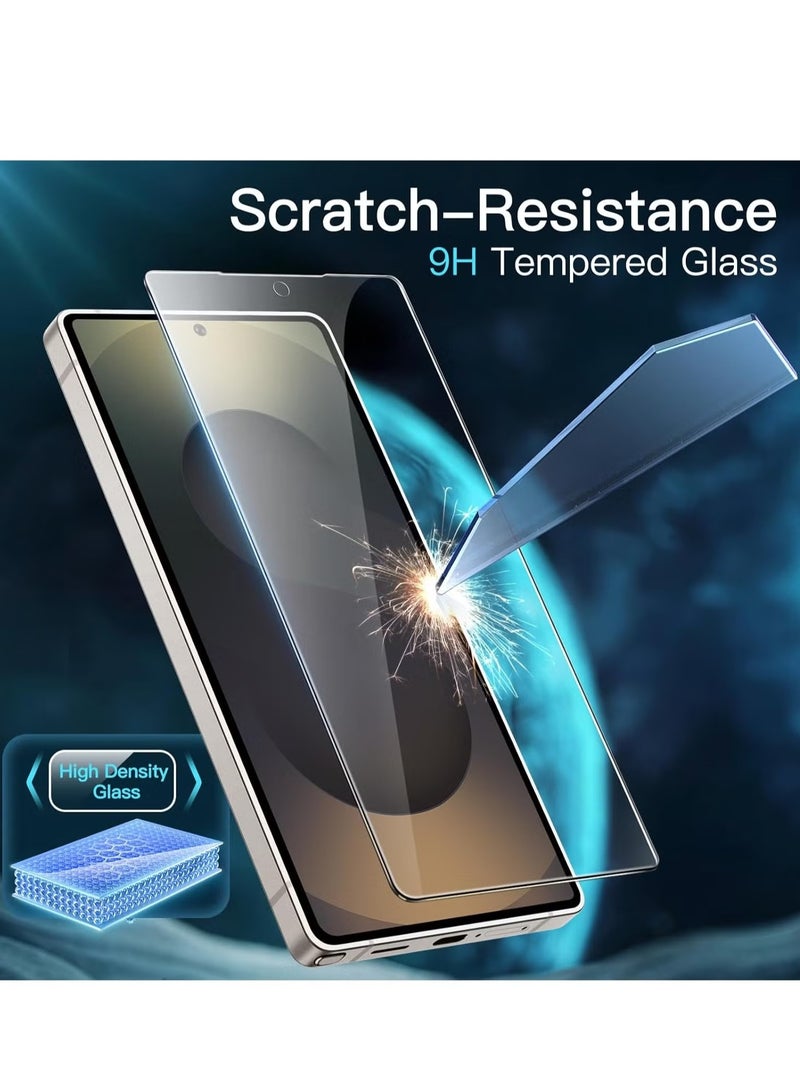 ELTRAZONE Samsung Galaxy S25 Ultra Screen Protector Glass 3-Pack Anti-Scratch Ultra Resistant Clear Tempered Glass for Samsung Galaxy S25 Ultra 5G 6.9-Inch Maximum Clarity, Scratch Protection, Easy Installation. - Image 5