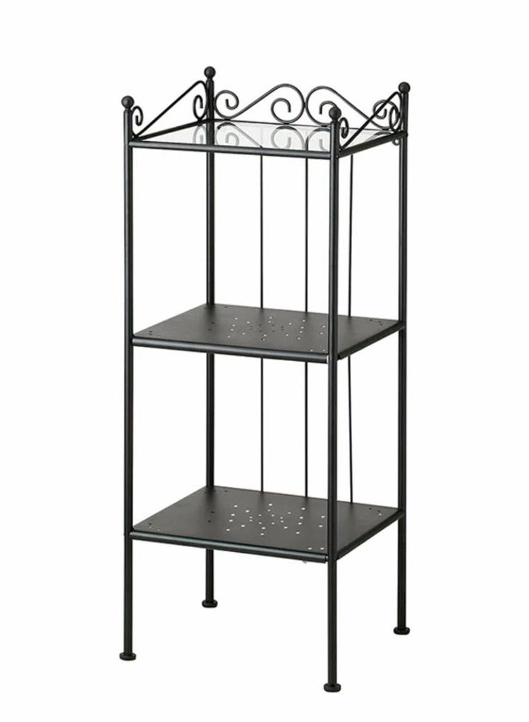 Standalone Shelving Unit Black/Clear 103x42x40Ø³Ù†ØªÙŠÙ... ØªØ± - Image 1