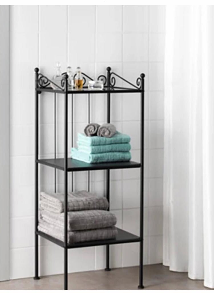 Standalone Shelving Unit Black/Clear 103x42x40Ø³Ù†ØªÙŠÙ... ØªØ± - Image 2