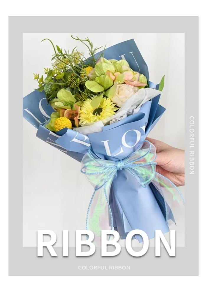 6pc, 1.57 بوصة × 10 ياردة (إجمالي 60 ياردة) Fishtail شريط زهرة التعبئة والتغليف شريط قوس خيوط موجة خيوط زهرية شريط, شرائط باقات, الإمدادات الحرفية, النسيج, باقات الزفاف اليدوية الصنع مادة, مواد التعبئة والتغليف الهدايا, شريط ديكور الكعكة, ديكور الزفاف, ديكور الحفلة, ديكور الهدايا - Image 3