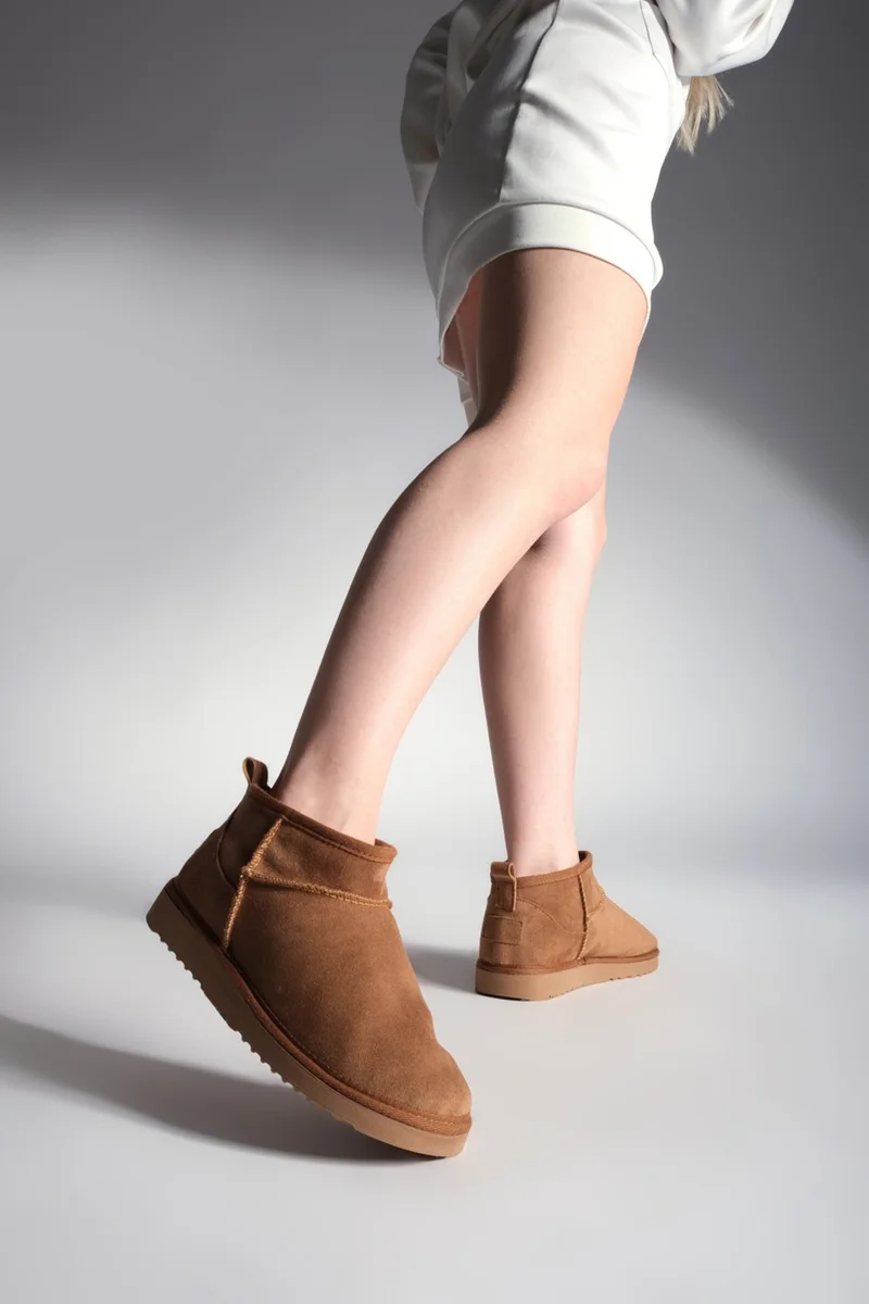 MARJIN Margin Women's Fur Lined Boots Pasep