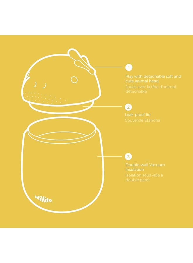 Utilife Zoofiesta Kids Insulated Food Jar - Dugong - Vacuum Thermos for Hot & Cold Meals - Image 3