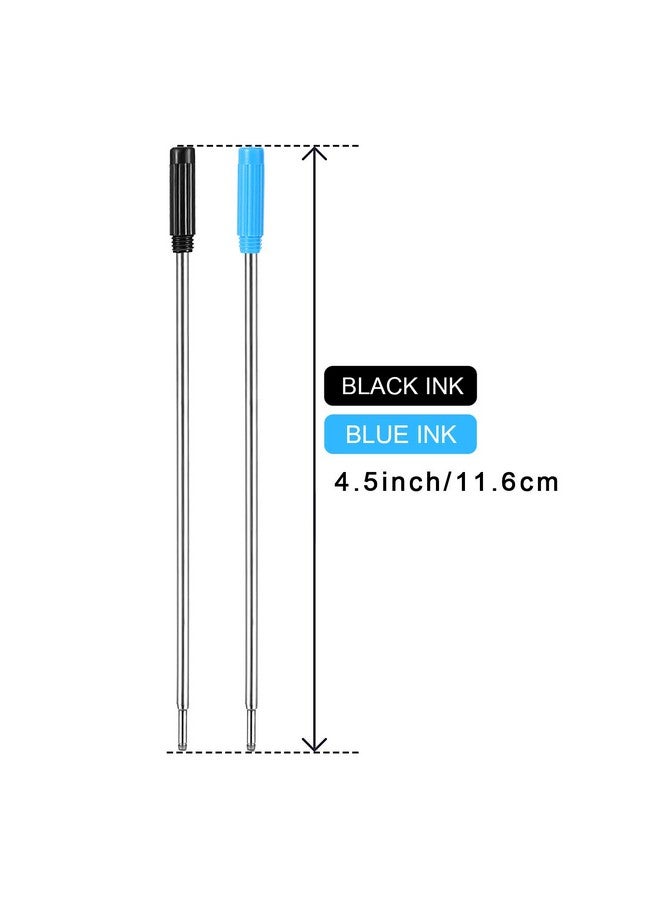 Jovitec 24 Pieces Replaceable Ballpoint Pen Refills Metal Pen Ink Refills Smooth Writing 4.5 Inch (11.6 Cm) And 1 Mm Medium Tip For Gifts Office Christmas - Image 2