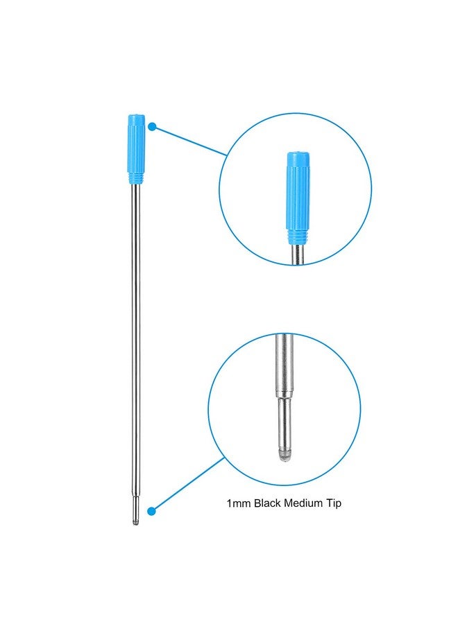 Jovitec 24 Pieces Replaceable Ballpoint Pen Refills Metal Pen Ink Refills Smooth Writing 4.5 Inch (11.6 Cm) And 1 Mm Medium Tip For Gifts Office Christmas - Image 4
