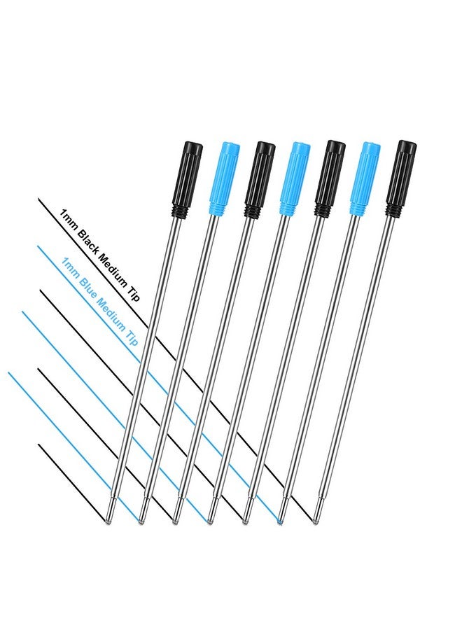 Jovitec 24 Pieces Replaceable Ballpoint Pen Refills Metal Pen Ink Refills Smooth Writing 4.5 Inch (11.6 Cm) And 1 Mm Medium Tip For Gifts Office Christmas - Image 3