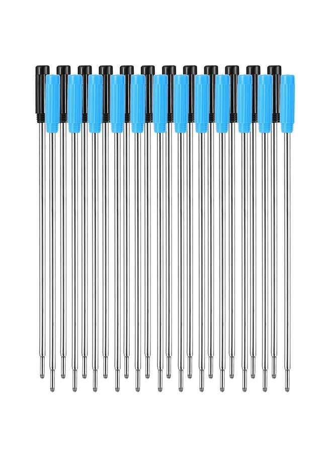 Jovitec 24 Pieces Replaceable Ballpoint Pen Refills Metal Pen Ink Refills Smooth Writing 4.5 Inch (11.6 Cm) And 1 Mm Medium Tip For Gifts Office Christmas - Image 1