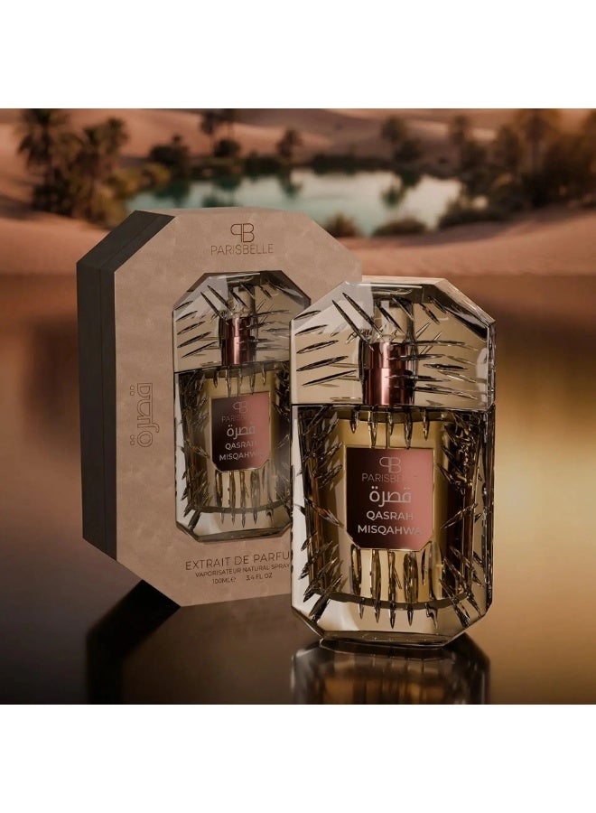 Parisbelle Paris Belle Misqahwa Eau De Parfum 100ML Unisex Oriental Tobacco Woody Long Lasting Perfume - Image 3
