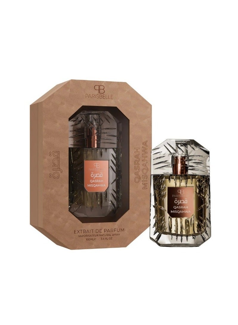 Parisbelle Paris Belle Misqahwa Eau De Parfum 100ML Unisex Oriental Tobacco Woody Long Lasting Perfume - Image 2