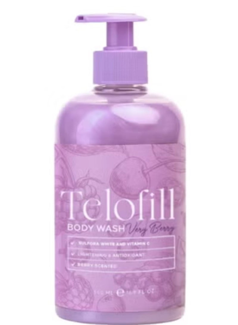 غسول الجسم تيلوفيل بنكهة التوت البري 500 مل