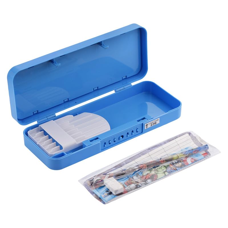 SKI Homeware Puzzle Pencil Box with Number Lock and Game, Perfect for School Children, an Ideal Gift for Kids - Spidey - Image 4