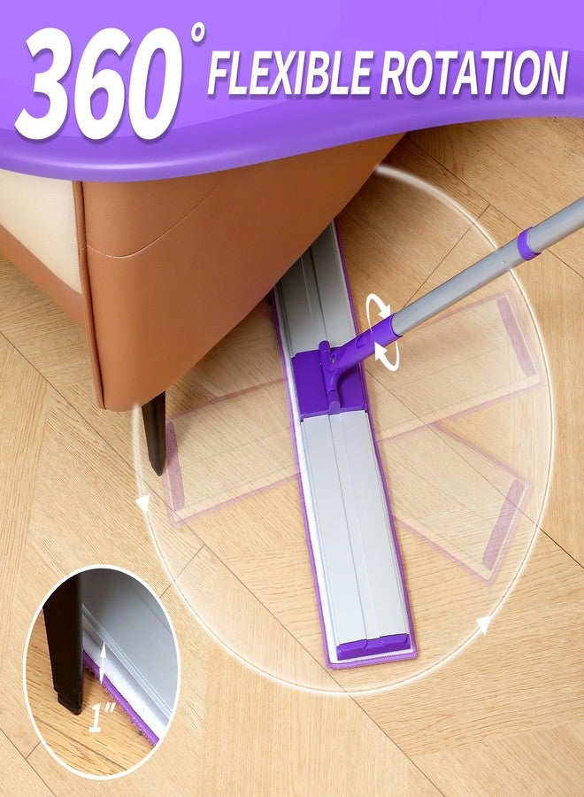 IVYROLL 24" Microfiber Mop for Floor Cleaning, Dry and Wet Floor Mop for Hardwood, Laminate, Tile, Vinyl, with 4 Washable Reusable Microfiber Pads - Image 5