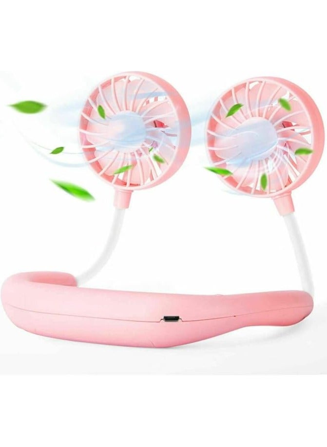 Denx Portable Neck Fans, Rechargeable Personal Face Head Fan, USB Wearable Neck Fan, 3 Adjustable Speeds Fan for Cooking, Cleaning, Hot Air, Travel, Office - Image 5