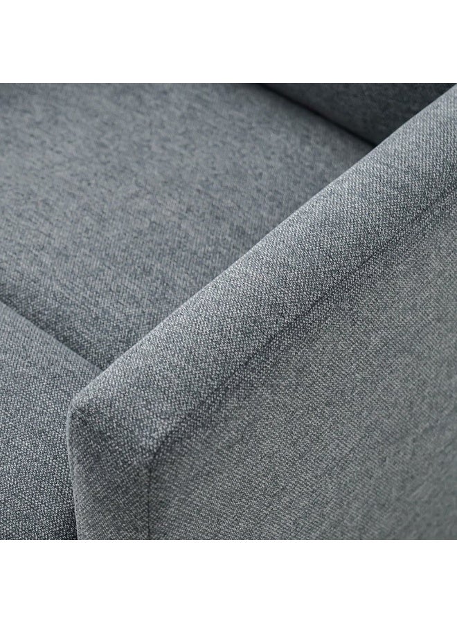 DANUBE HOME Desi 1 Seater Electric Fabric Recliner Chair with Swivel & Rocker â€“ Comfortable Motorized Reclining Armchair for Living Room, Lounge, Home Theater Seating - Grey - Image 5