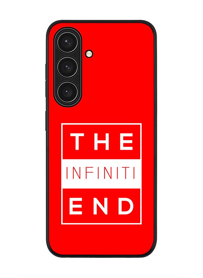 Stylizedd Rugged Black edge case for Samsung Galaxy S24 FE, Slim fit Soft Case Flexible Rubber Edges Anti Drop TPU Gel Thin Cover -  The infinite end - Image 1
