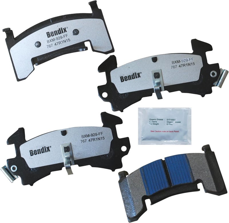 Bendix Fleet Metlok MKD767FM Semi-Metallic Front Brake Pads for Chevrolet Blazer 1997, S10 1997, GMC Jimmy 1997, Sonoma 1997, Isuzu Hombre 1997 - Image 1