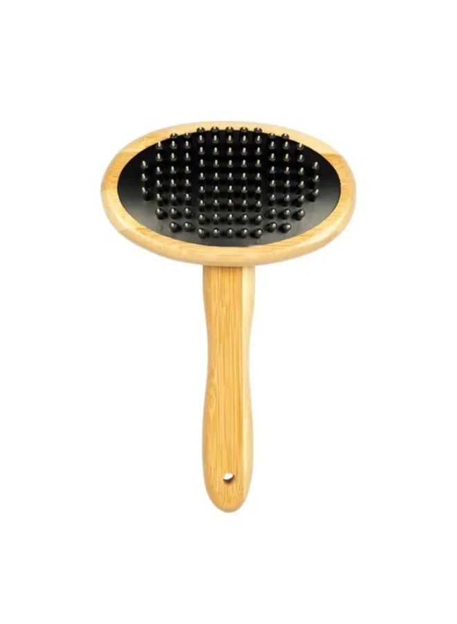 Duvo+ Bamboo Massage Brush For Pets – 19x12cm
