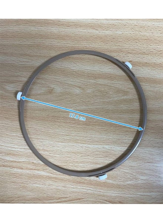 Rubik - Microwave Oven Turntable Roller Ring, Glass Plate Coupler Circular Turner, Guide Holder For Microwave Oven Glass Tray Support (17.8 CM) - Image 1