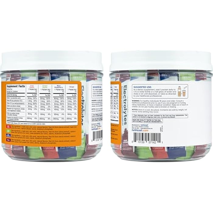 Nutricost Electrolytes Complex, Variety Pack Flavored, 40 Stickpacks - Advanced Hydration Complex - Image 4
