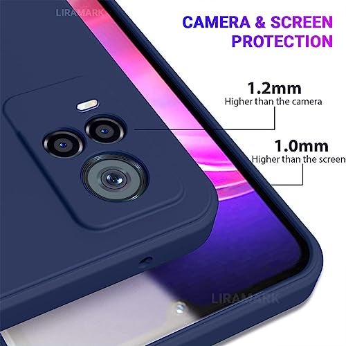 LIRAMARK Silicone Soft Back Cover Case for Vivo V20 / V21E / Y73 (Silicone Blue) - Image 5
