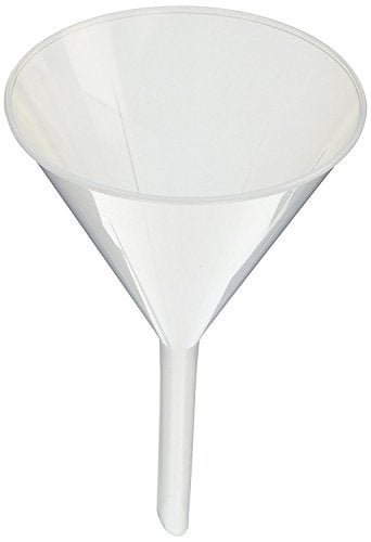 مجموعة قمع بلاستيكي من إيسكو 4 أحجام مقاوم كيميائيًا من البولي بروبيلين أداة متعددة الاستخدامات للمختبر والفصول الدراسية للاستخدام العام في العلوم والمطبخ وورشة العمل والمرآب قمع تعليمي متين