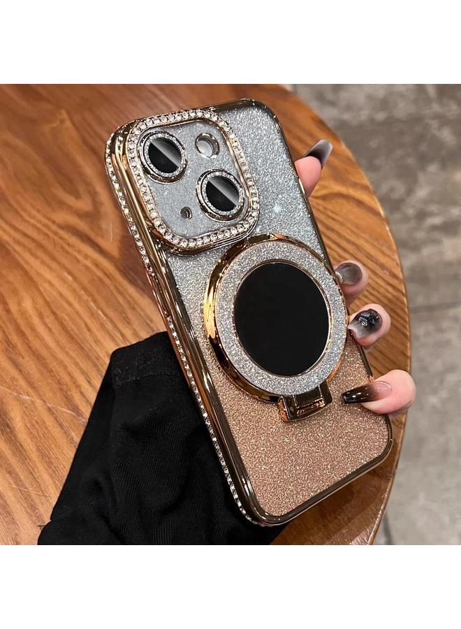 S-TOP Case For iPhone 14 Rhinestone Mirror Glitter MagSafe TPU Phone Case - Image 1