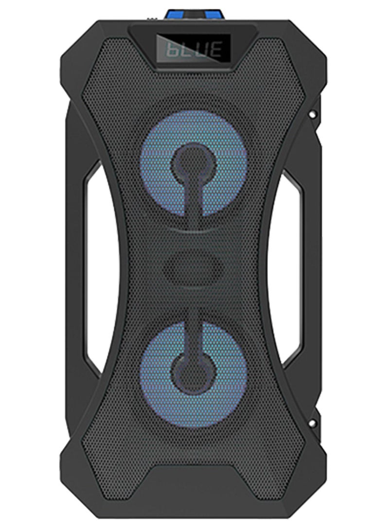 مايكروبلس مكبر صوت ستيريو احترافي بخاصية بلوتوث و LED مع ميكروفون و جهاز تحكم - Image 2