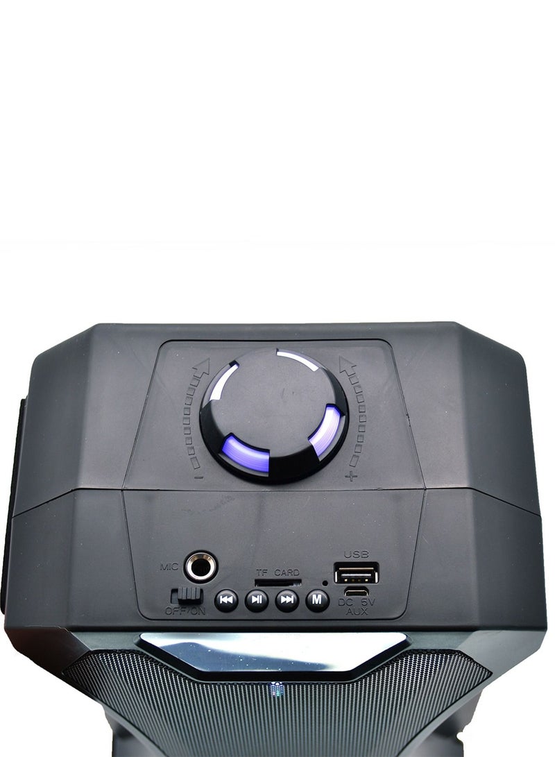 مايكروبلس مكبر صوت ستيريو احترافي بخاصية بلوتوث و LED مع ميكروفون و جهاز تحكم - Image 5