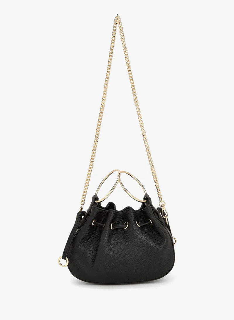 Celeste Textured Crossbody Bag With Detachable Chain Strap