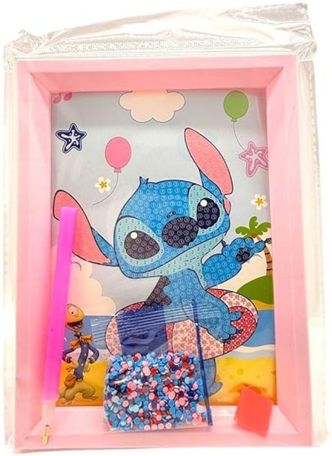 Rectangular Sequin Frame is a handmade art kit to create a sparkling masterpiece within a multi-colored rectangular frame.