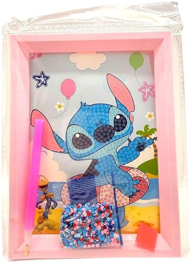 null - Rectangular Sequin Frame is a handmade art kit to create a sparkling masterpiece within a multi-colored rectangular frame. - Image 1