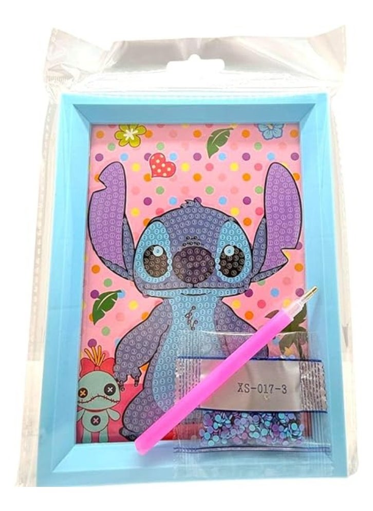 null - Rectangular Sequin Frame is a handmade art kit to create a sparkling masterpiece within a multi-colored rectangular frame. - Image 1