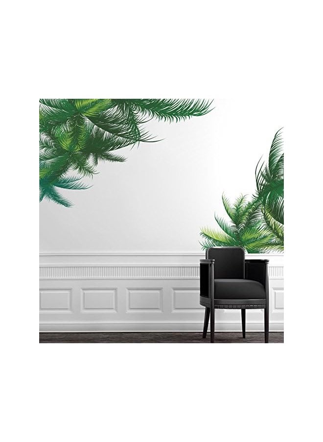 erorex Leaf Bedroom Living Room Background Wall Stickers Paste Walldecals Decor Vinyl Diy Palm Tree Leaves Wall Stickers For Kids Room Living Room Bedroom Wall Decals Decoration-011Qz  - Image 2
