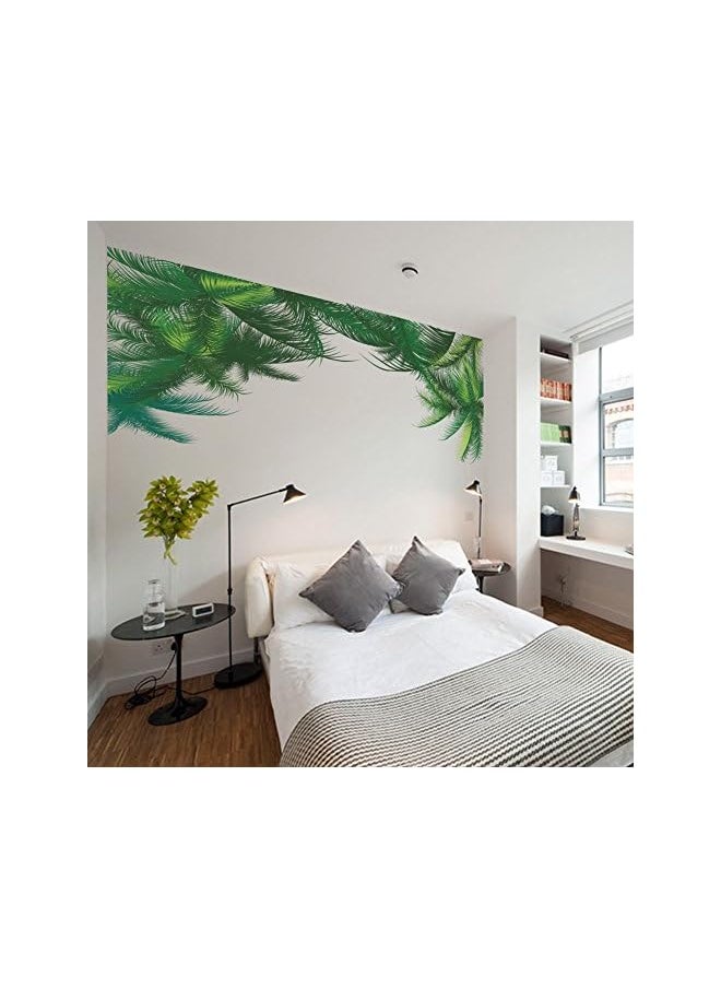 erorex Leaf Bedroom Living Room Background Wall Stickers Paste Walldecals Decor Vinyl Diy Palm Tree Leaves Wall Stickers For Kids Room Living Room Bedroom Wall Decals Decoration-011Qz  - Image 4